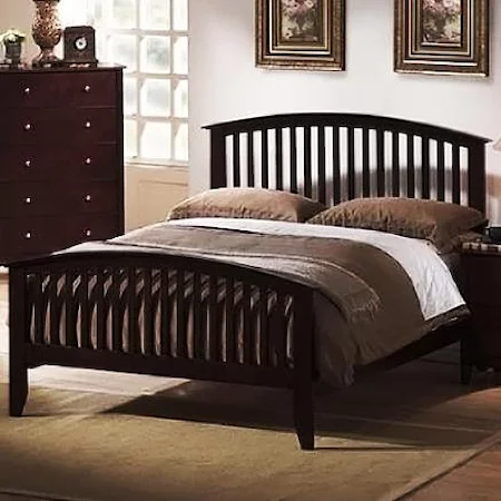 Queen Rail Headboard and Footboard Bed